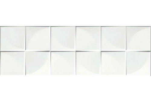 Quadra White Glossy 25x75